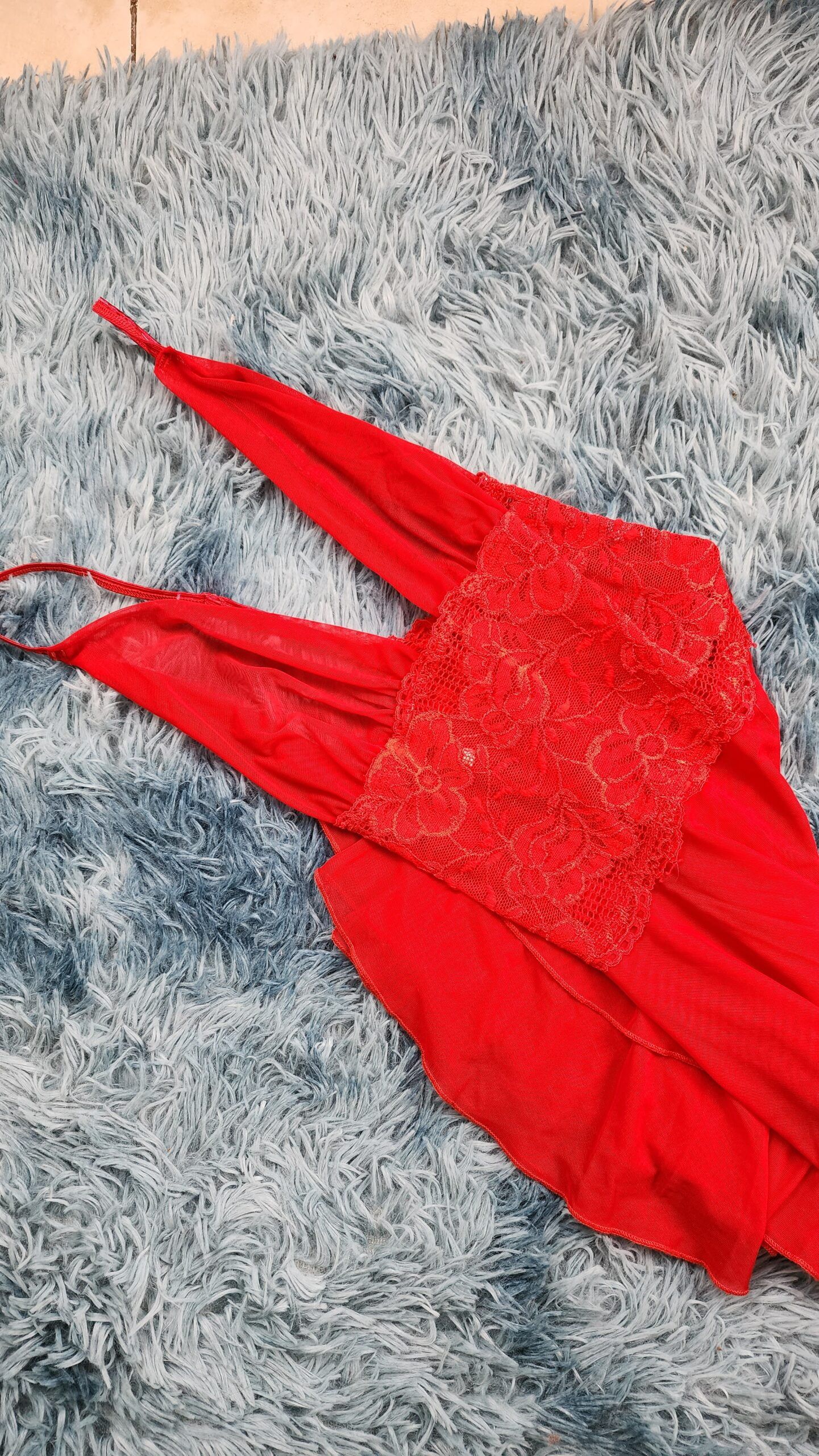 Lenceria de mujer - baby doll rojo